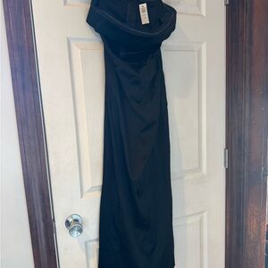 Aritzia Black Strapless Dress